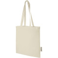 Madras 140 g/m2 GRS recycled cotton tote bag 7L
