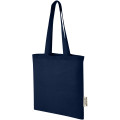 Madras 140 g/m2 GRS recycled cotton tote bag 7L