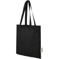 Madras 140 g/m2 GRS recycled cotton tote bag 7L