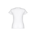 THC SOFIA WH. Women's fitted short sleeve cotton T-shirt. White