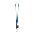75089. SET Lanyard TUBE Long (Ø 7 mm) with D-shape carabiner 55 mm and safety lock Ø 7 mm