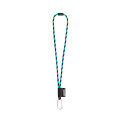 75089. SET Lanyard TUBE Long (Ø 7 mm) with D-shape carabiner 55 mm and safety lock Ø 7 mm