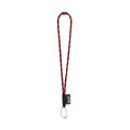 75089. SET Lanyard TUBE Long (Ø 7 mm) with D-shape carabiner 55 mm and safety lock Ø 7 mm