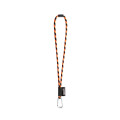 75089. SET Lanyard TUBE Long (Ø 7 mm) with D-shape carabiner 55 mm and safety lock Ø 7 mm