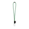 75089. SET Lanyard TUBE Long (Ø 7 mm) with D-shape carabiner 55 mm and safety lock Ø 7 mm