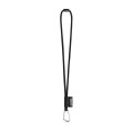 75089. SET Lanyard TUBE Long (Ø 7 mm) with D-shape carabiner 55 mm and safety lock Ø 7 mm