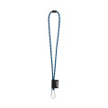 75091. SET Lanyard NAUTIC Long (Ø 7 mm) with D-shape carabiner 55 mm and safety lock Ø 7 mm