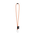 75091. SET Lanyard NAUTIC Long (Ø 7 mm) with D-shape carabiner 55 mm and safety lock Ø 7 mm
