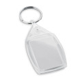 LIME. Rectangular shaped clear PS keyring