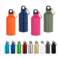 LANDSCAPE S. Aluminium sports bottle with carabiner 400 mL