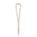 BALLINA. 100% cotton lanyard with metal carabiner