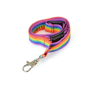 Custom Rainbow Pride Lanyard