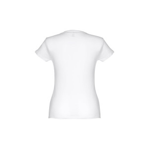 THC SOFIA WH. Women's fitted short sleeve cotton T-shirt. White