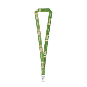 WINDSOR. SET Lanyard SUBLIMATION Long II (20 mm) in recycled polyester (100% rPET) with Hook Trigger Snap 20 mm