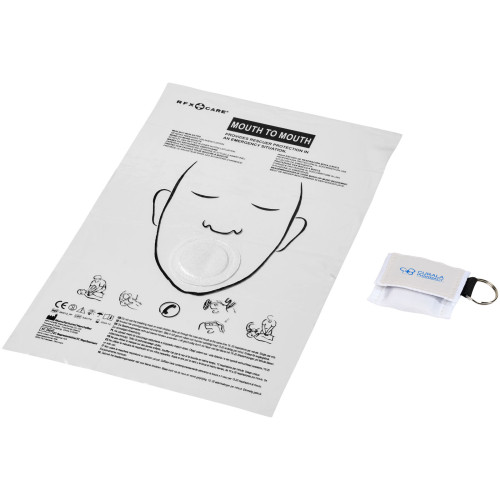 Henrik mouth-to-mouth shield in polyester pouch