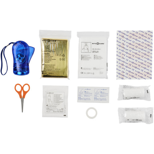 Handies 46-piece first aid kit and safety vest