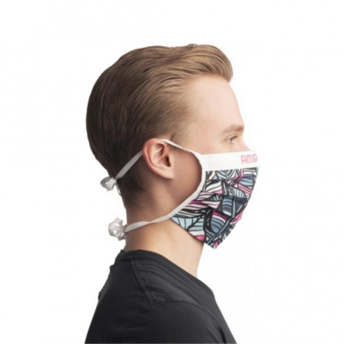 Sublimation reuseable mask with cords