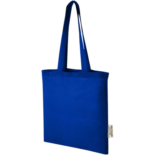 Madras 140 g/m2 GRS recycled cotton tote bag 7L