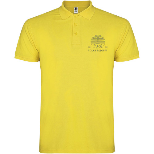 Star short sleeve men's polo