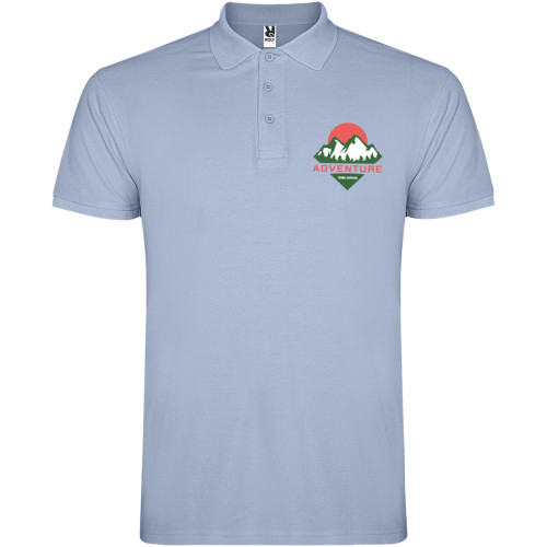 Star short sleeve men's polo