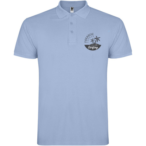 Star short sleeve men's polo