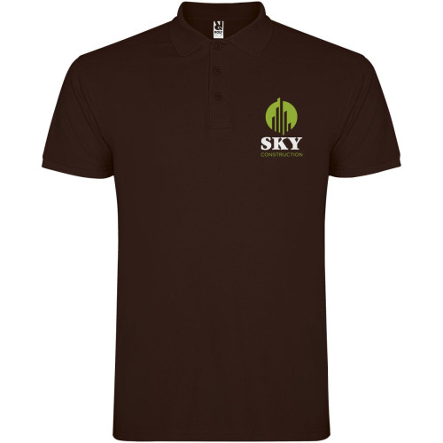 Star short sleeve men's polo