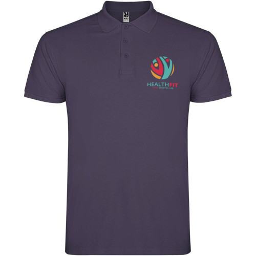 Star short sleeve men's polo