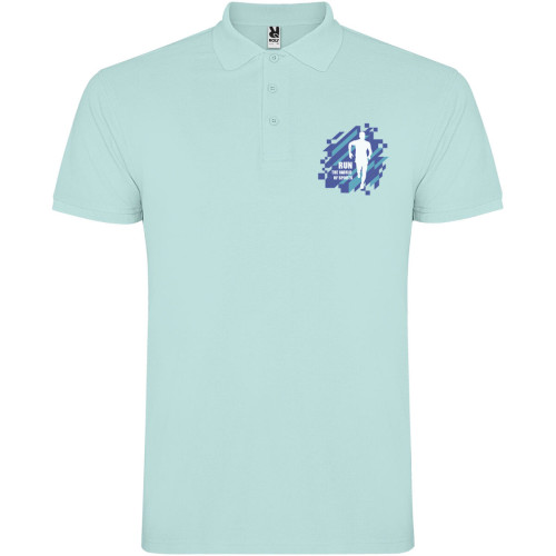 Star short sleeve men's polo