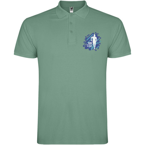 Star short sleeve men's polo