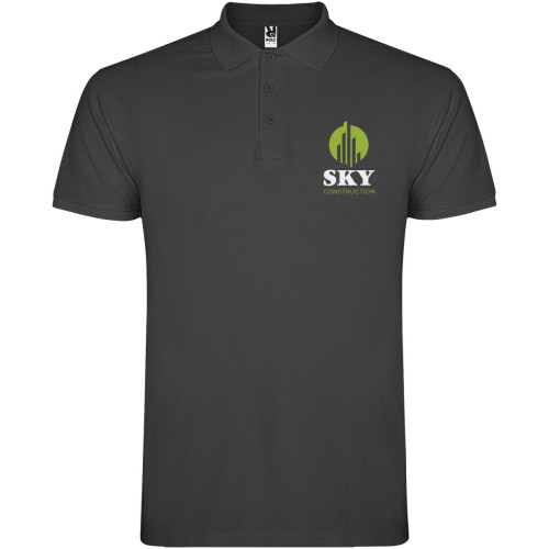 Star short sleeve men's polo