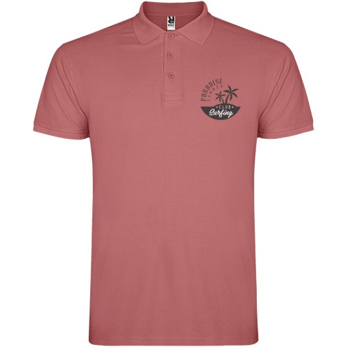 Star short sleeve men's polo