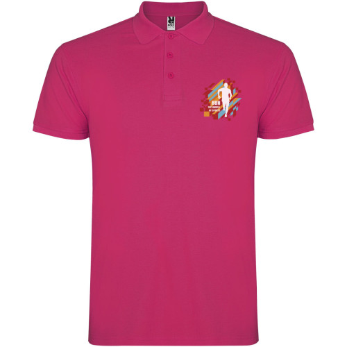 Star short sleeve men's polo