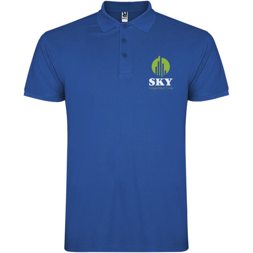 Star short sleeve men's polo