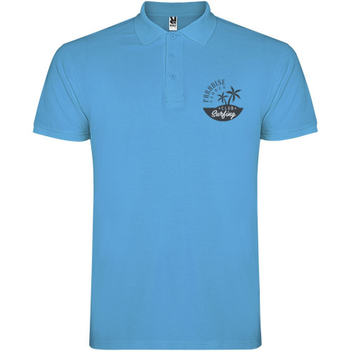 Star short sleeve men's polo