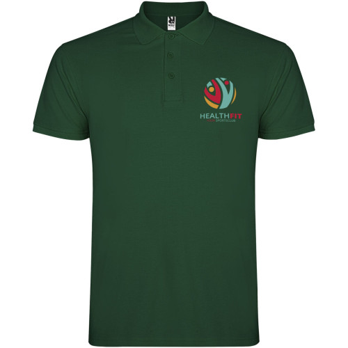 Star short sleeve men's polo