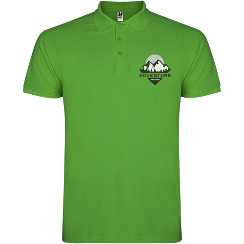 Star short sleeve men's polo