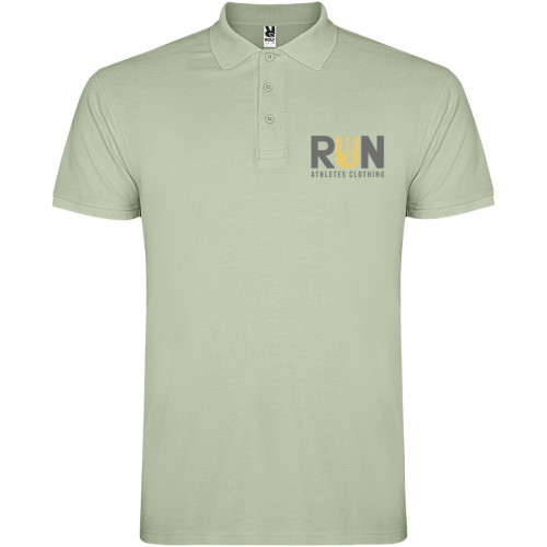 Star short sleeve men's polo