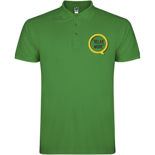 Star short sleeve men's polo
