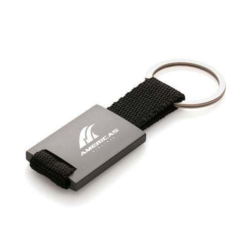 Metal Nylon Strap Keyring