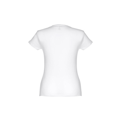 THC SOFIA WH. Women's fitted short sleeve cotton T-shirt. White