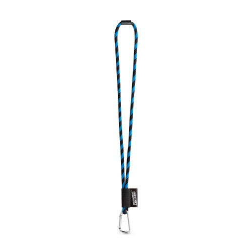 75089. SET Lanyard TUBE Long (Ø 7 mm) with D-shape carabiner 55 mm and safety lock Ø 7 mm