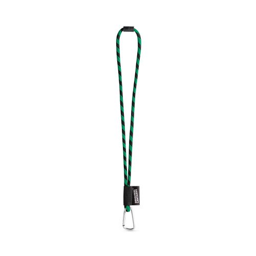 75089. SET Lanyard TUBE Long (Ø 7 mm) with D-shape carabiner 55 mm and safety lock Ø 7 mm