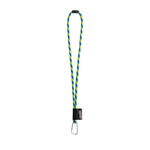 75089. SET Lanyard TUBE Long (Ø 7 mm) with D-shape carabiner 55 mm and safety lock Ø 7 mm