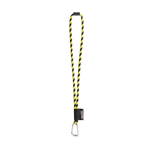75089. SET Lanyard TUBE Long (Ø 7 mm) with D-shape carabiner 55 mm and safety lock Ø 7 mm