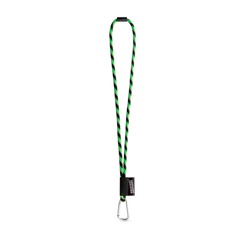 75089. SET Lanyard TUBE Long (Ø 7 mm) with D-shape carabiner 55 mm and safety lock Ø 7 mm