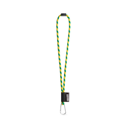 75089. SET Lanyard TUBE Long (Ø 7 mm) with D-shape carabiner 55 mm and safety lock Ø 7 mm