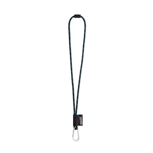 75091. SET Lanyard NAUTIC Long (Ø 7 mm) with D-shape carabiner 55 mm and safety lock Ø 7 mm