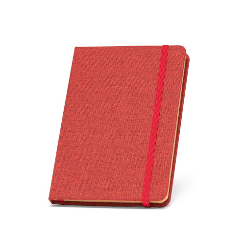 BOYD. A5 notebook in recycled polyester (100% rPET) with lined sheets