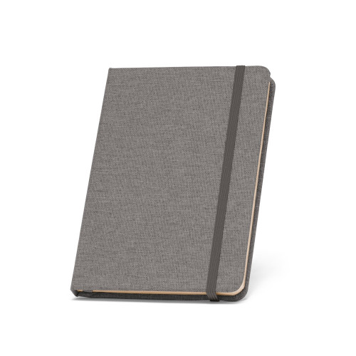 BOYD. A5 notebook in recycled polyester (100% rPET) with lined sheets