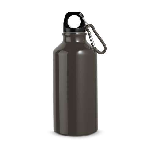 LANDSCAPE S. Aluminium sports bottle with carabiner 400 mL